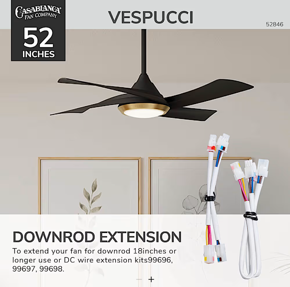 Hunter Casablanca Vespucci Outdoor with LED Light 52"