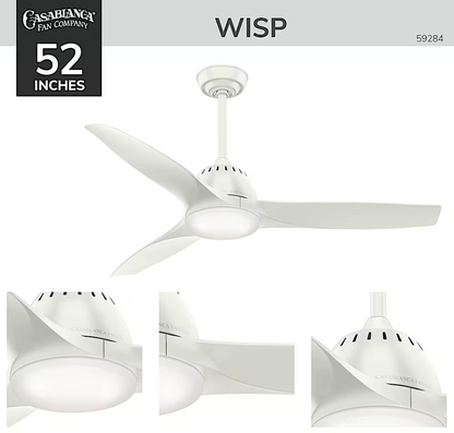 Hunter Casablanca Wisp with LED Light 52"