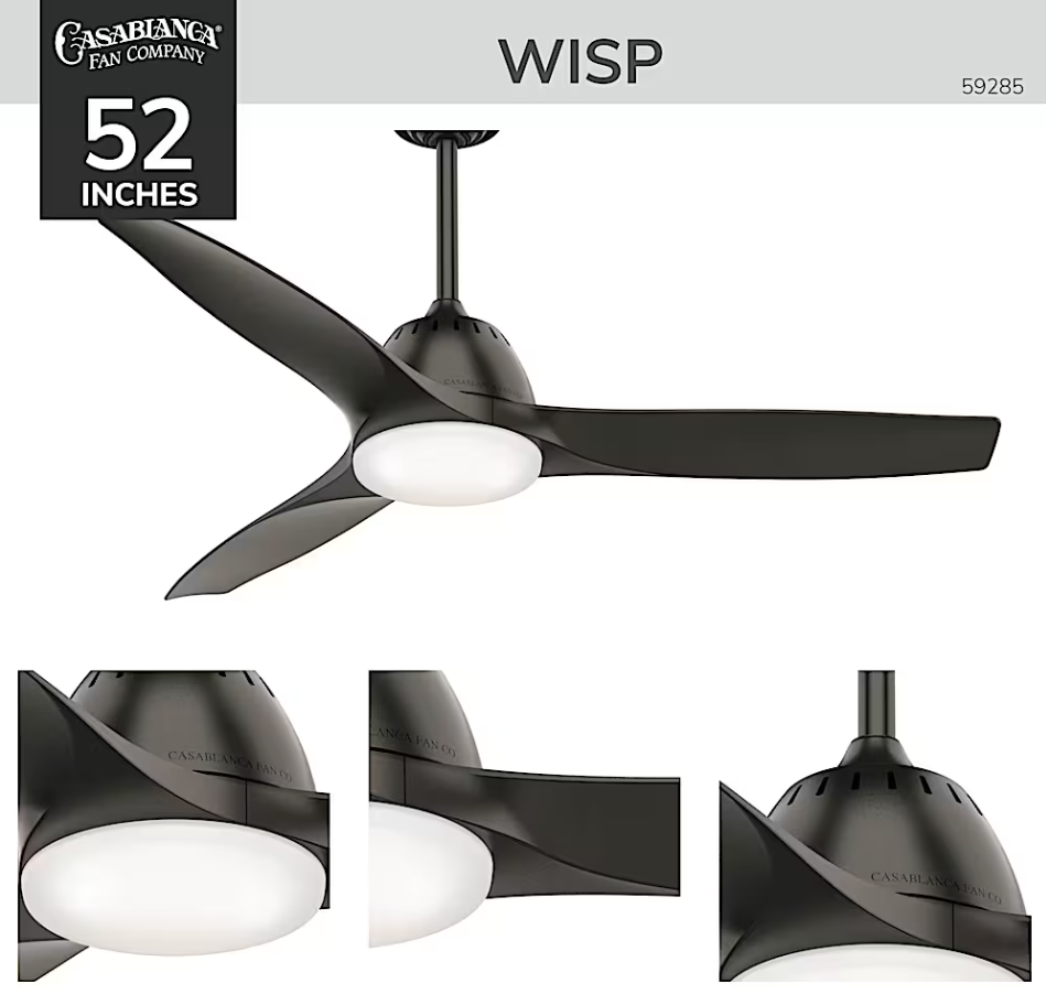 Hunter Casablanca Wisp with LED Light 52"