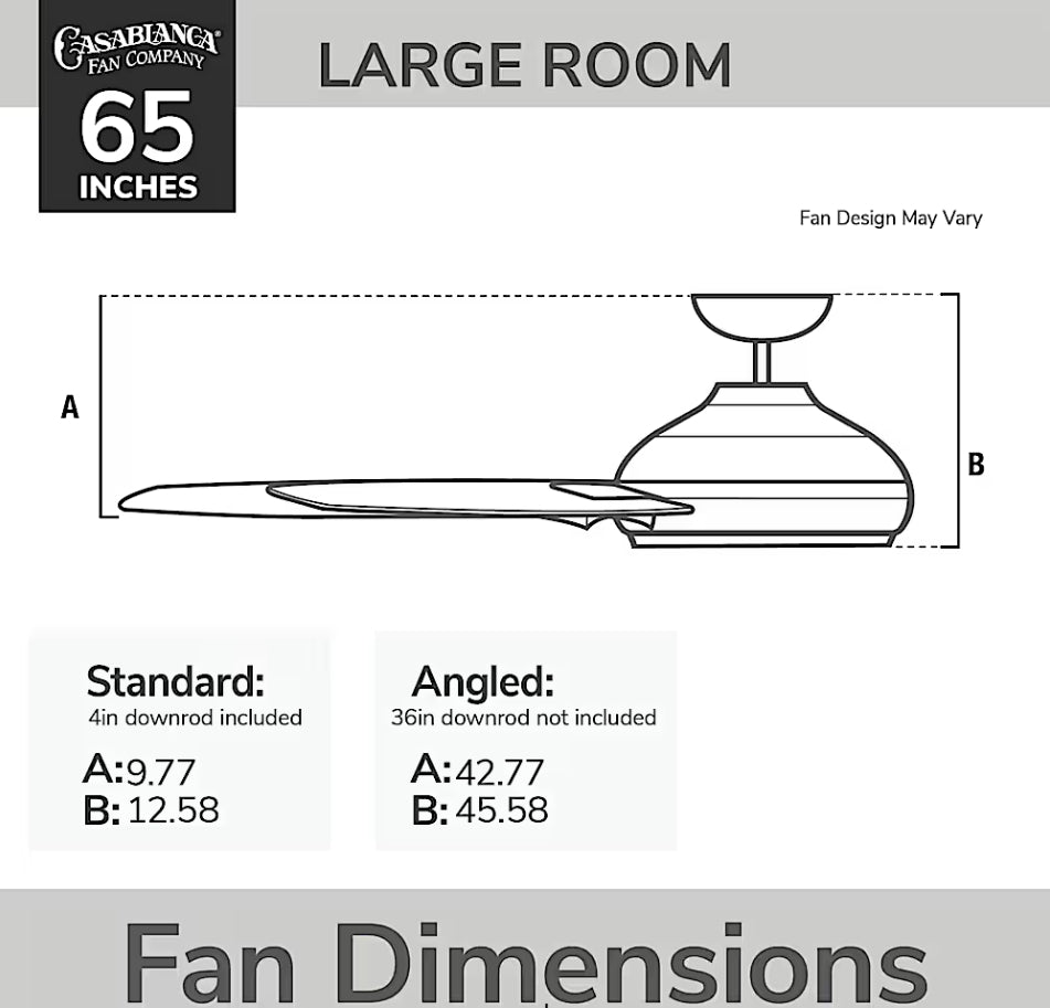 Hunter Casablanca Melia Outdoor ENERGY STAR DC with LED Light 65"