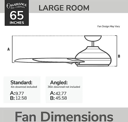 Hunter Casablanca Melia Outdoor ENERGY STAR DC with LED Light 65"