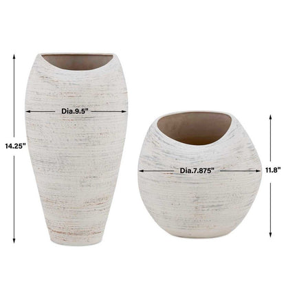 Inara Indoor-Outdoor Vases, Set of 2
