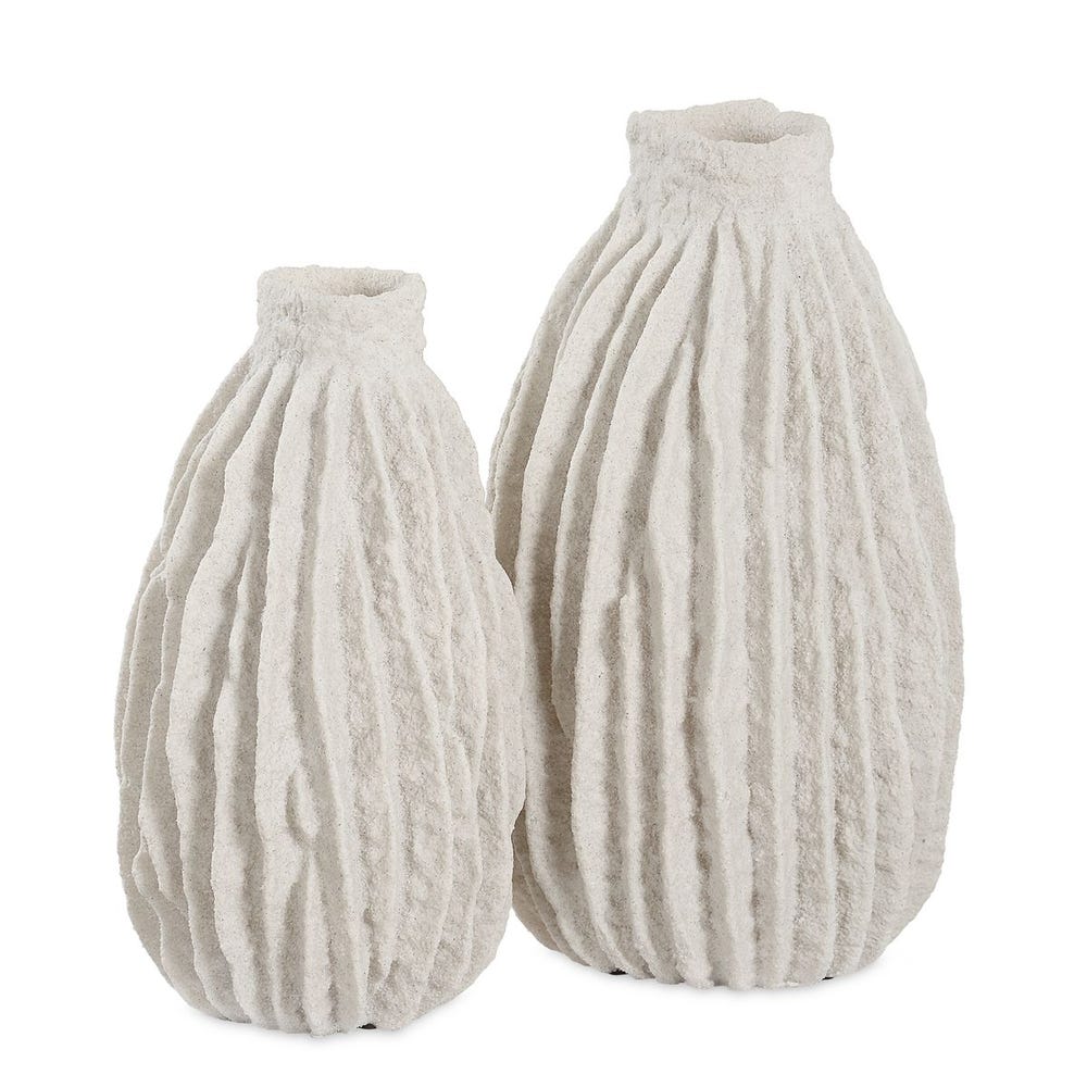 Ivory Ridge Vases, Set of 2