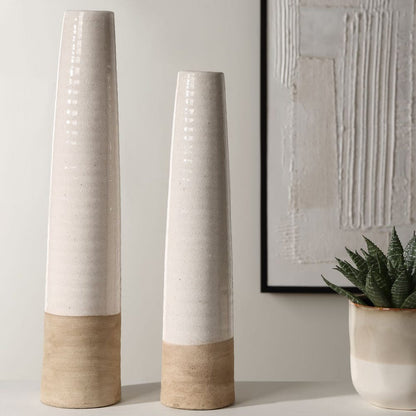 Ivory Sands, Vases, Set of 2