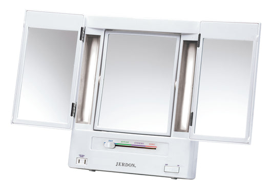 Jerdon Style 5x Trifold Mirror Classic Design