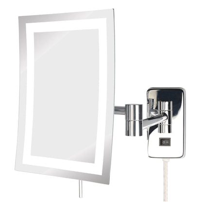 Jerdon Style 6.5" x 9" 5X LED Lighted Mirror