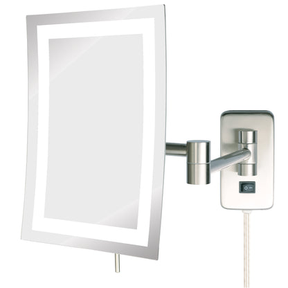 Jerdon Style 6.5" x 9" 5X LED Lighted Mirror