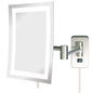 Jerdon Style 6.5" x 9" 5X LED Lighted Mirror
