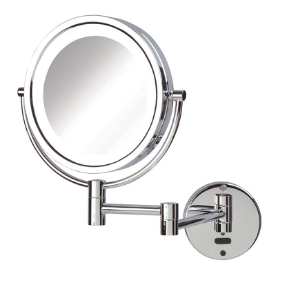 Jerdon Style 8.5" 8X-1X LED Lighted Motion Mirror