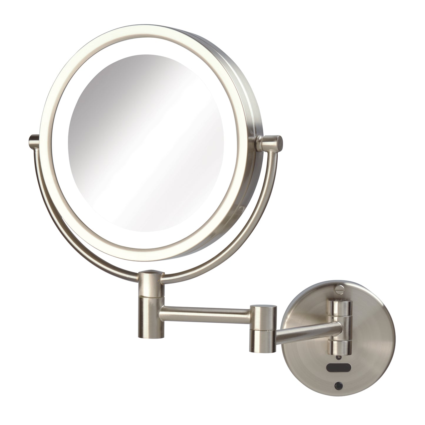 Jerdon Style 8.5" 8X-1X LED Lighted Motion Mirror