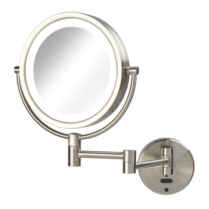 Jerdon Style 8.5" 8X-1X LED Lighted Motion Mirror