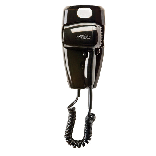 Jerdon Style Wall Mount Hair Dryer w/ LED Night Light, Direct Wire