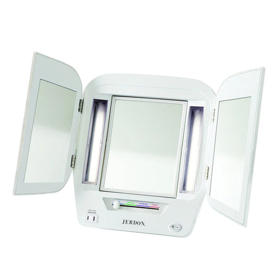 Jerdon Style 5X-1X Trifold Mirror Euro Design