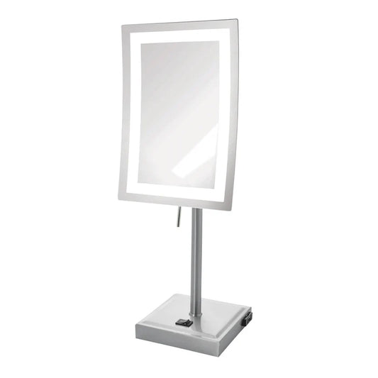 Jerdon Style 5x LED Lighted Tabletop Mirror
