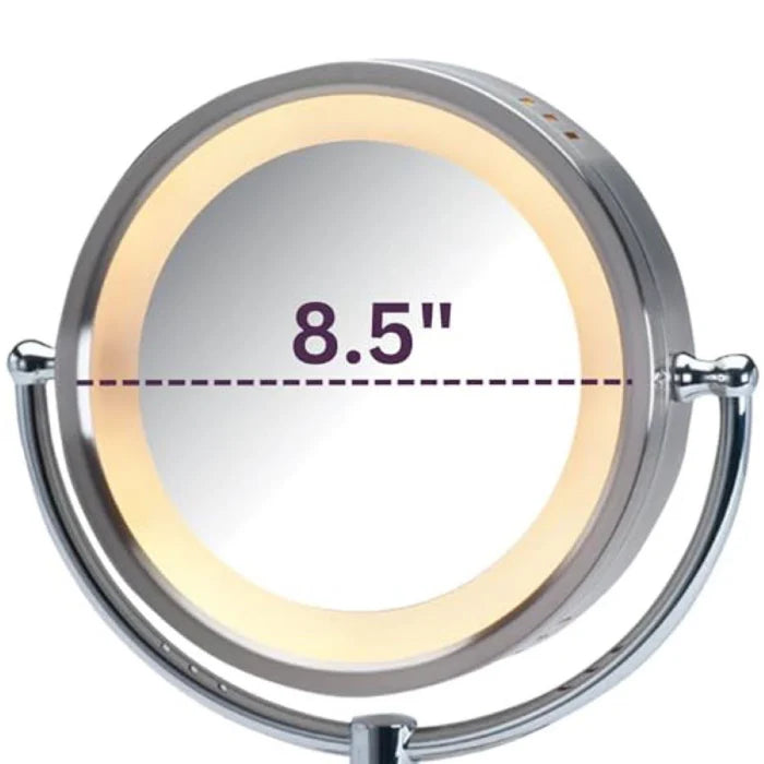Jerdon Style 8.5" 5X-1X LED Lighted Mirror