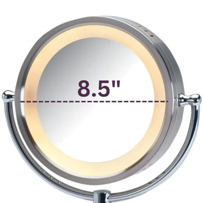 Jerdon Style 8.5" 5X-1X LED Lighted Mirror