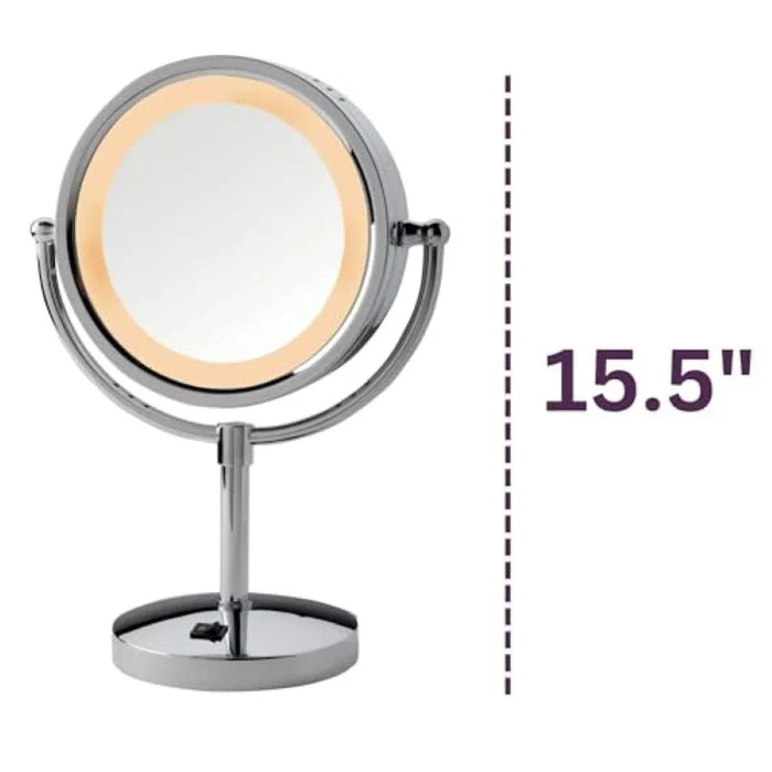 Jerdon Style 8.5" 5X-1X LED Lighted Mirror