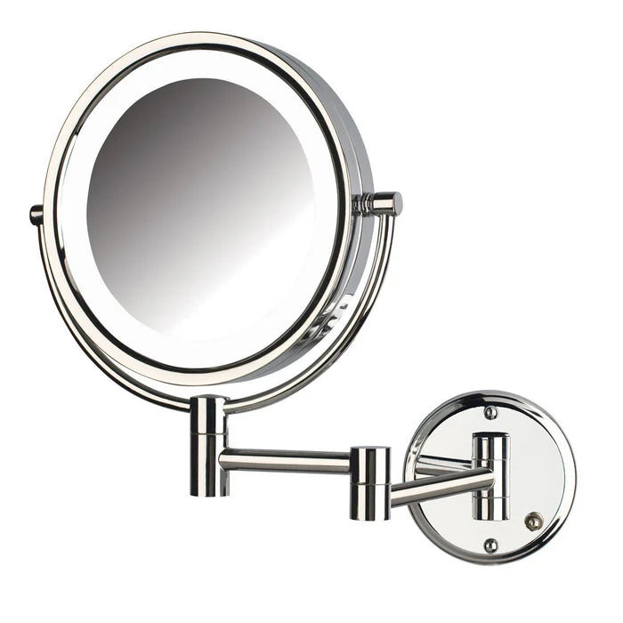 Jerdon Style 8.5" 8X-1X Wall Mounted LED Lighted Mirror