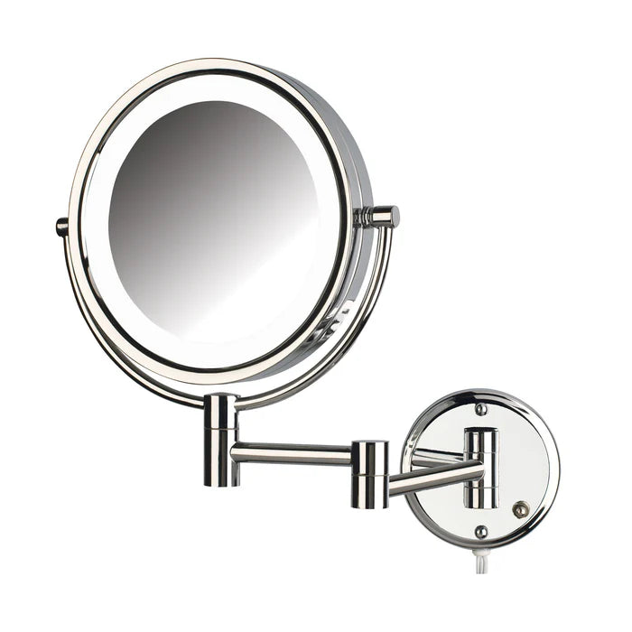 Jerdon Style 8.5" 8X-1X Wall Mounted LED Lighted Mirror