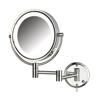 Jerdon Style 8.5" 8X-1X Wall Mounted LED Lighted Mirror