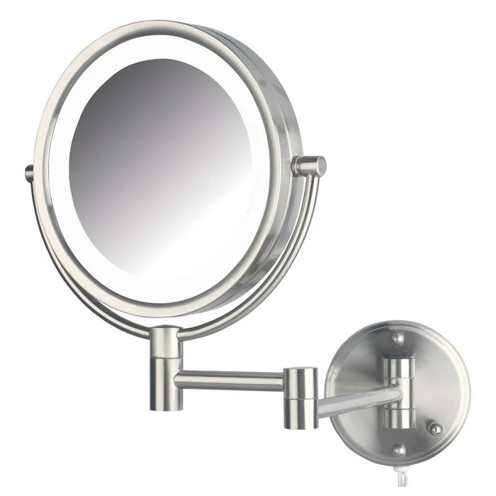 Jerdon Style 8.5" 8X-1X Wall Mounted LED Lighted Mirror