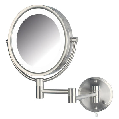 Jerdon Style 8.5" 8X-1X Wall Mounted LED Lighted Mirror
