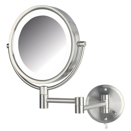 Jerdon Style 8.5" 8X-1X Wall Mounted LED Lighted Mirror