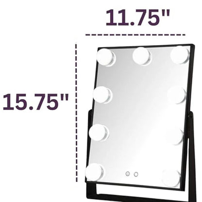 Jerdon Style Lighted Makeup Vanity Mirror