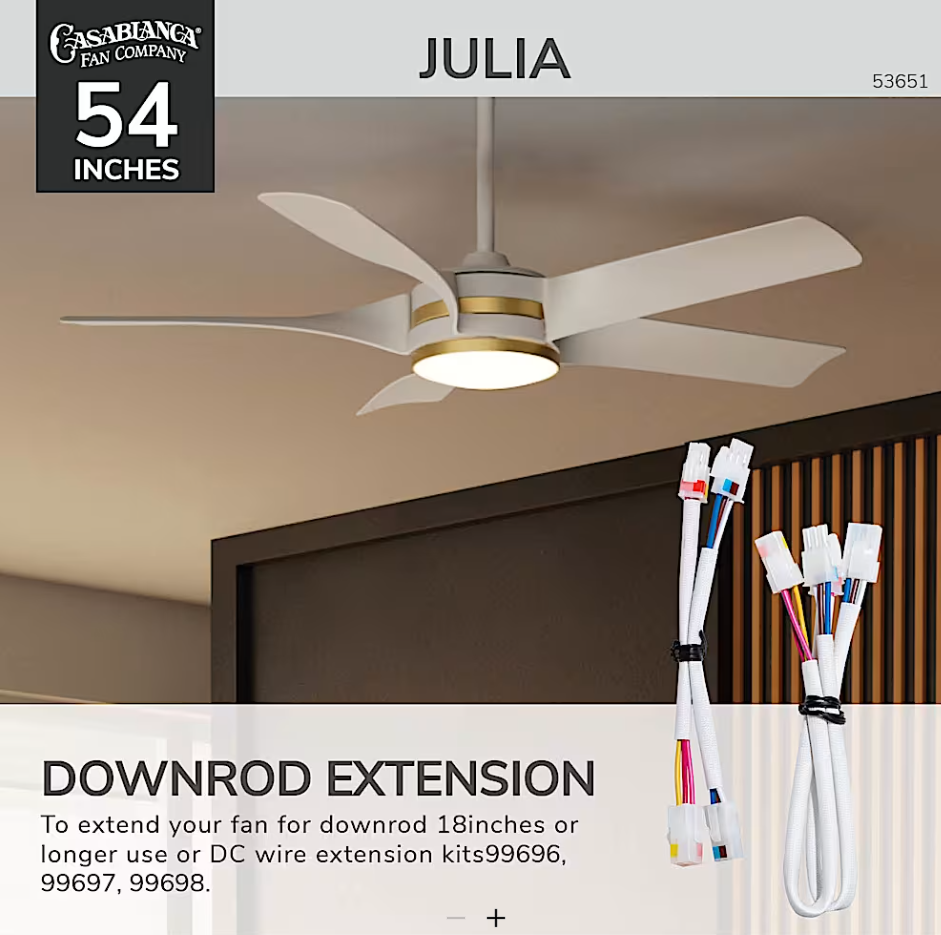 Hunter Casablanca Julia Outdoor ENERGY STAR DC with LED Light 52"