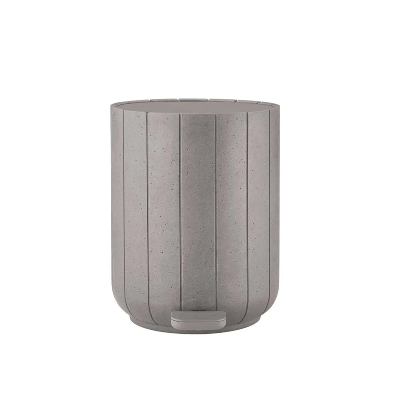 KUA Bathroom Soft-Close Step Trash Can - 0.8 Gallon Recycled Polyresin - Modern Organic