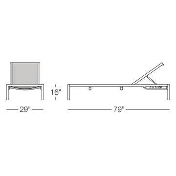 Kannoa Toledo Chaise Lounge