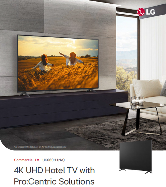 LG Commercial TV, 4K Ultra HD UK660H