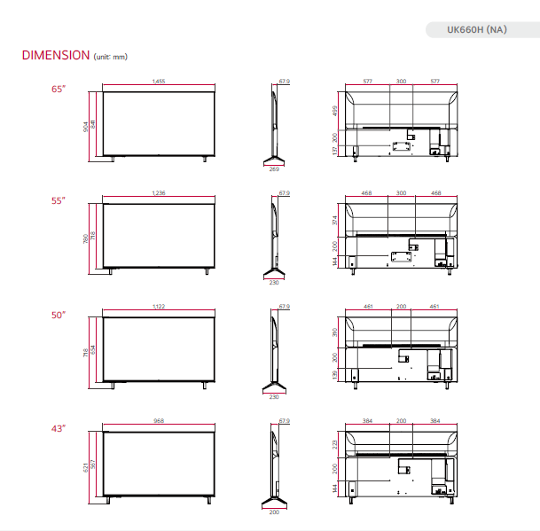 LG Commercial TV, 4K Ultra HD UK660H