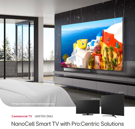 LG Commercial TV, 4K Ultra HD UK670H