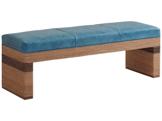 Palm Desert Rosemead Leather Bench