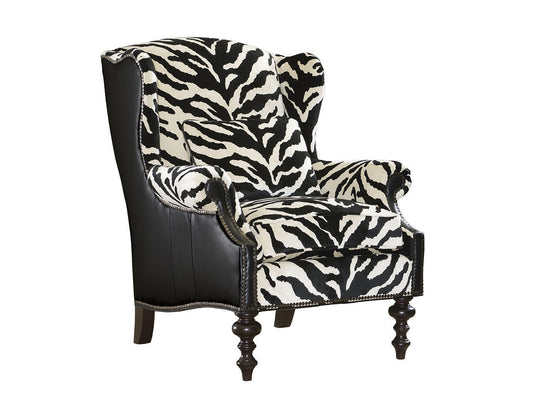 Kingstown Wells Leather Wing Chair