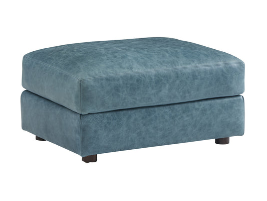 Key Biscayne Granville Leather Ottoman