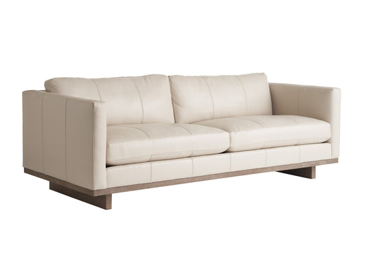 Sunet Key Brixton Leather Sofa By Tommy Bahama
