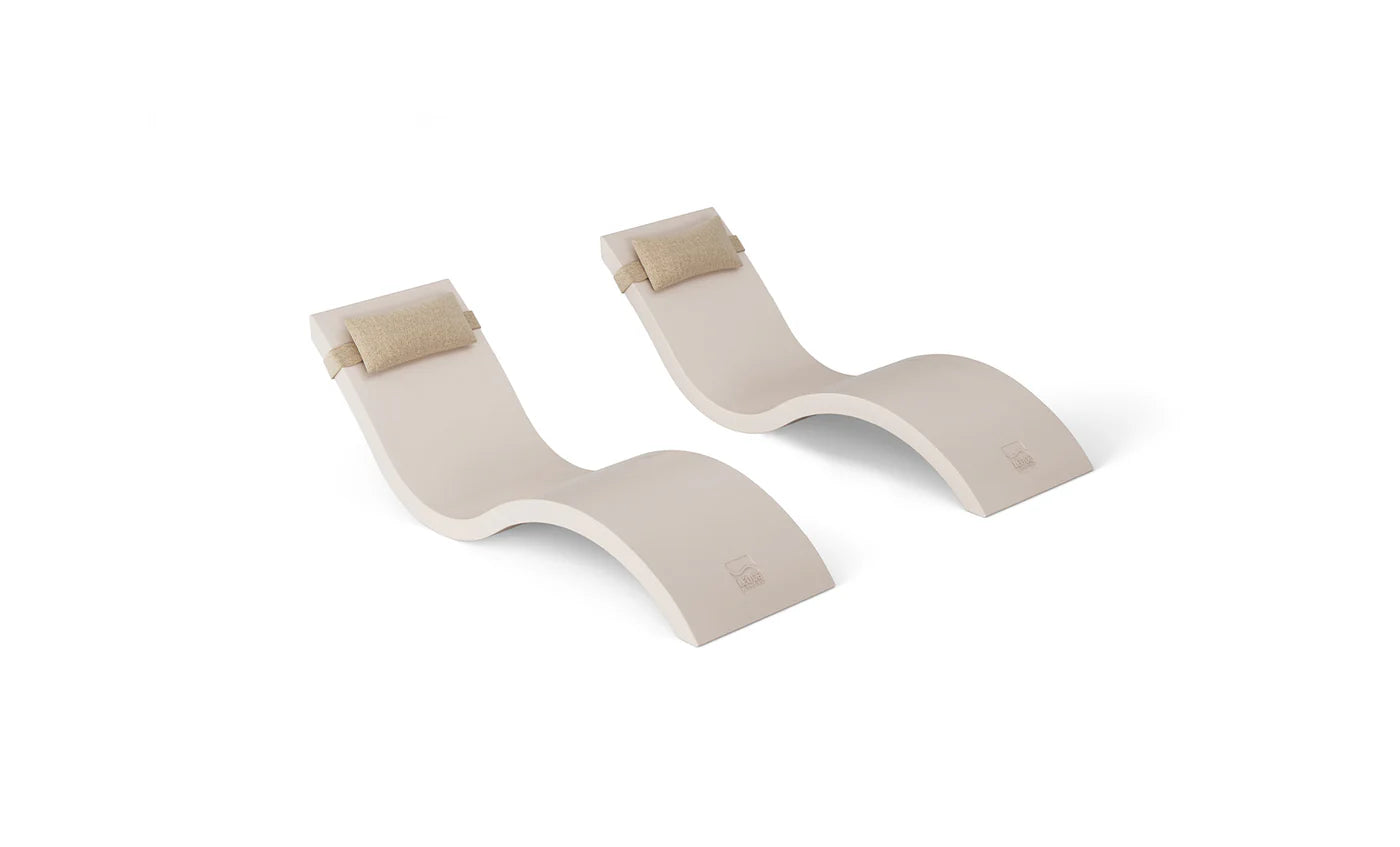 Ledge Lounger Outdoor Escape In-Pool Furniture Bundle