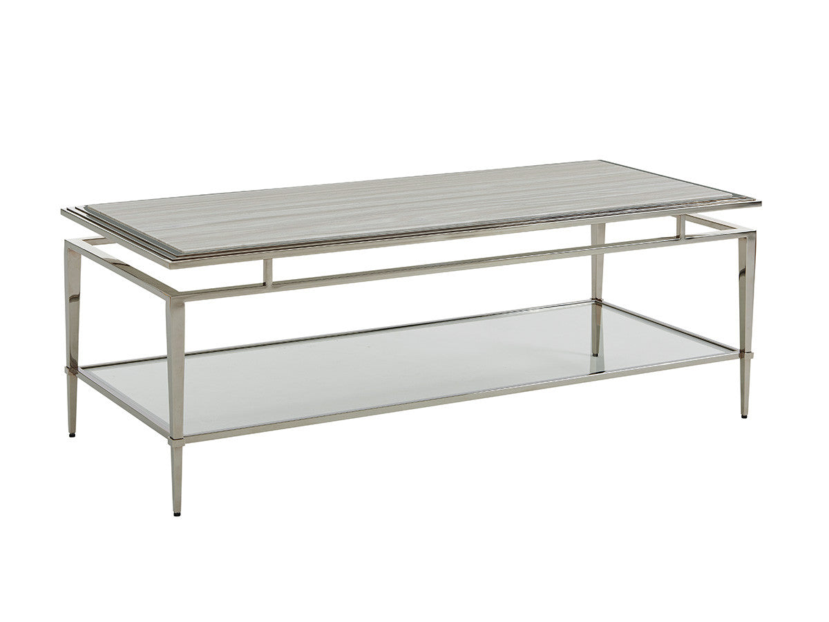 Lexington Ariana Athene Stainless Cocktail Table