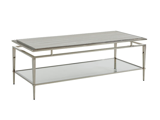 Lexington Ariana Athene Stainless Cocktail Table