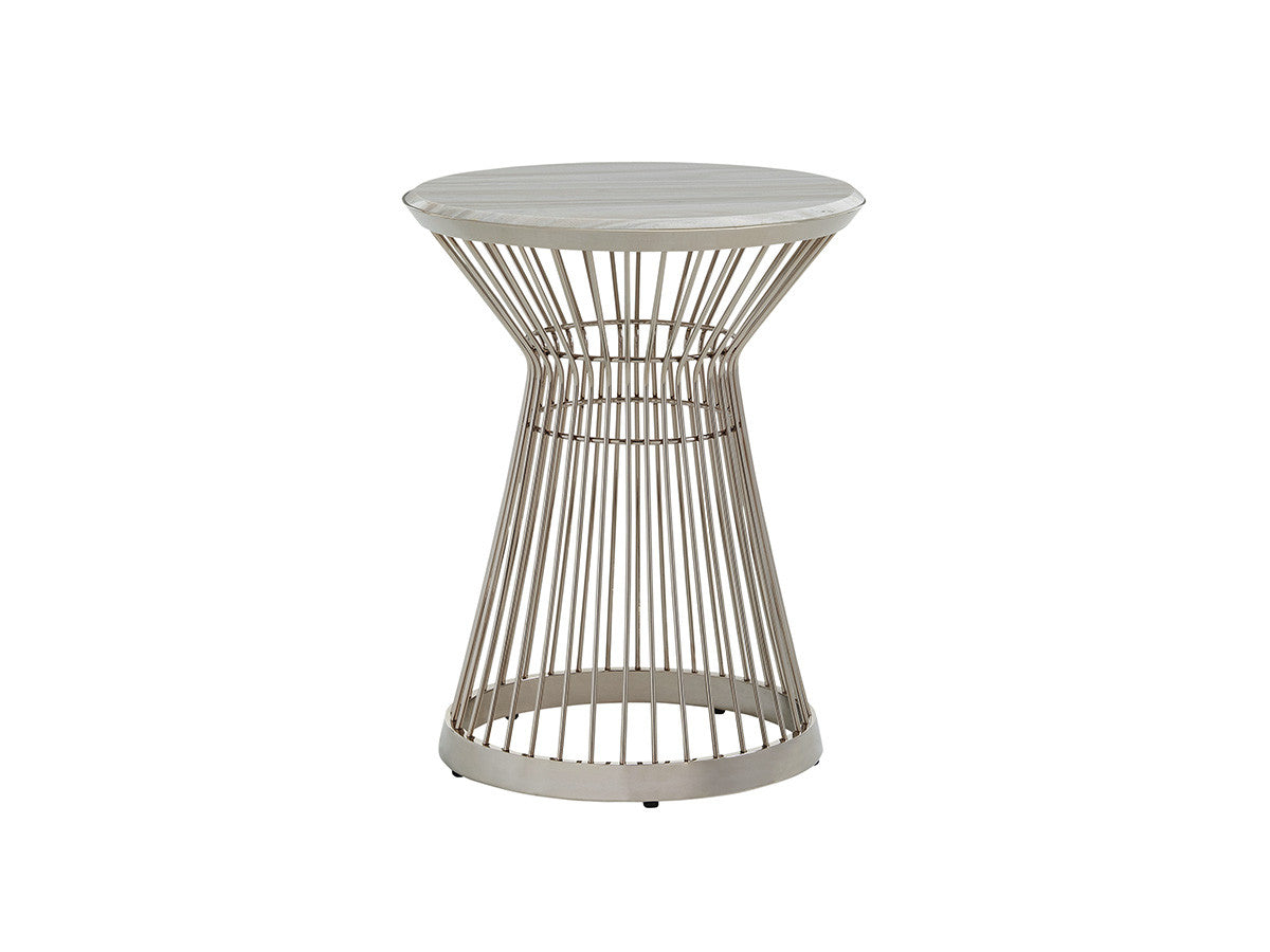 Lexington Ariana Martini Stainless Accent Table