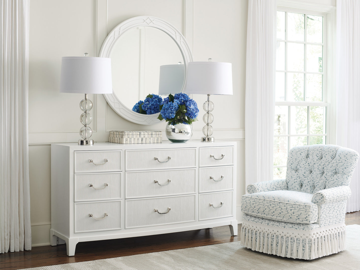 Lexington Avondale Silver Lake Triple Dresser