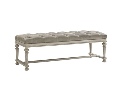 Lexington Oyster Bay Bellport Leather Bed Bench