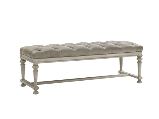 Lexington Oyster Bay Bellport Leather Bed Bench