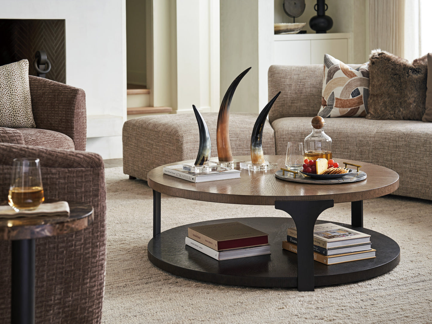 Lexington Zanzibar Kenya Round Cocktail Table