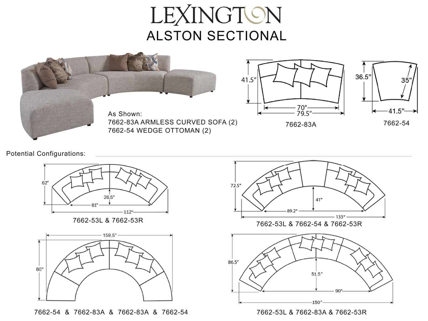 Lexington Zanzibar Sectional Sofa