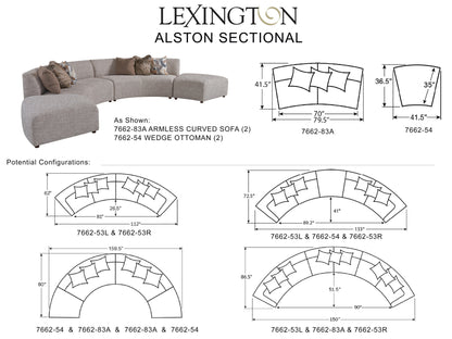 Lexington Zanzibar Sectional Sofa