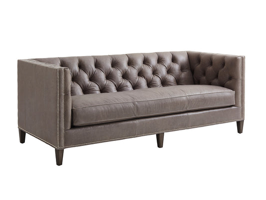 Lexington Ariana Leather Tufted Sofa