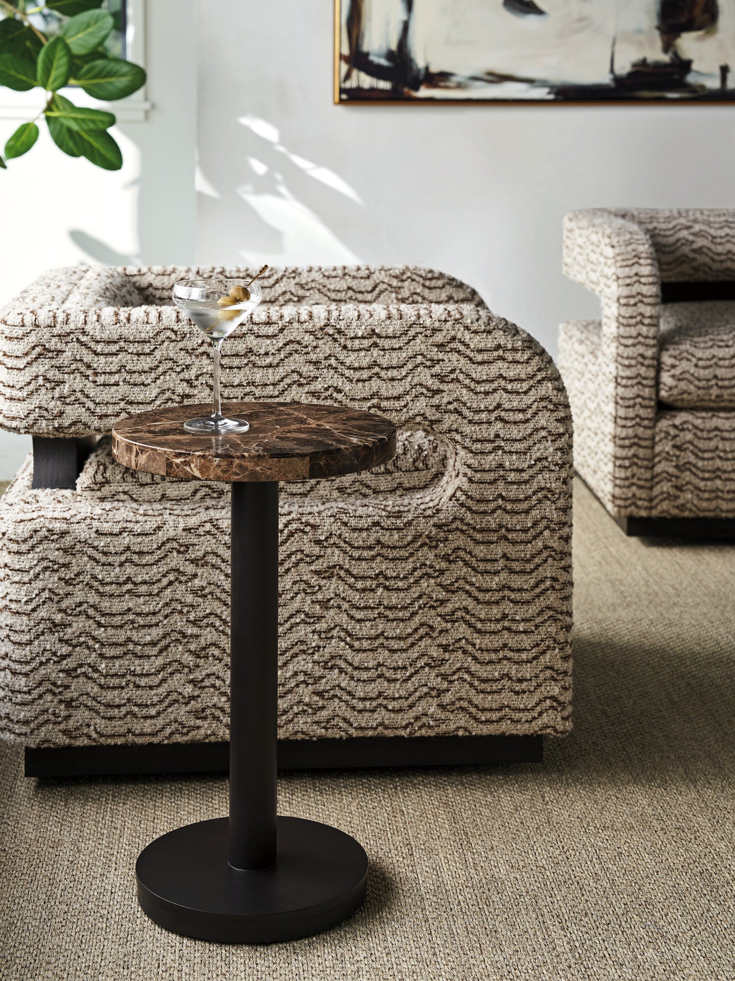 Lexington Zanzibar Kampala Round Accent Table